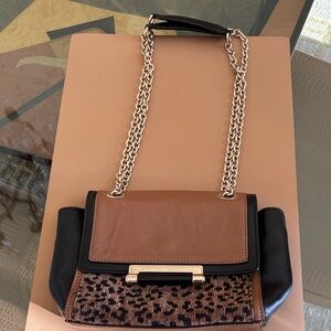 Diane Von Furstenberg Brown and Black Crossbody Bag
